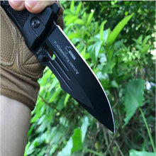 Load image into Gallery viewer, Black Cord Folding Knife
