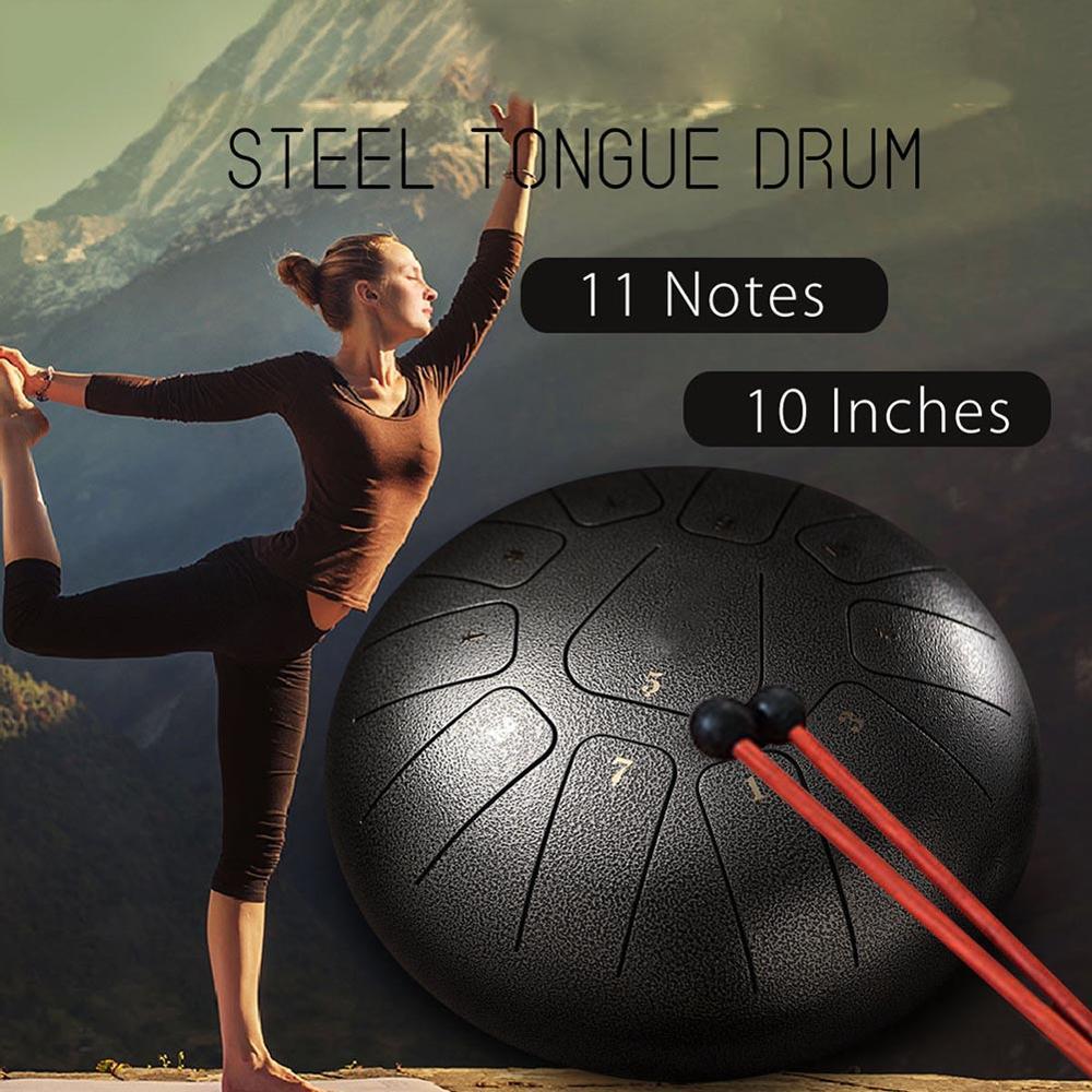10 Inch 11- Tone Steel Tongue Drum