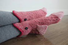 Load image into Gallery viewer, Knitted Crocodile Socks
