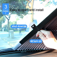 Load image into Gallery viewer, Retractable Car Windshield Sun Shade
