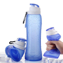 Load image into Gallery viewer, Collapsible Silicone Sports Water Bottle
