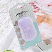 Load image into Gallery viewer, Mini Portable Disposable Travel Paper Soap Sheets for Hand Washing
