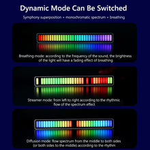 Load image into Gallery viewer, RGB Sound Control Rhythm Recognition Light Bar
