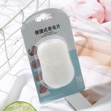 Load image into Gallery viewer, Mini Portable Disposable Travel Paper Soap Sheets for Hand Washing

