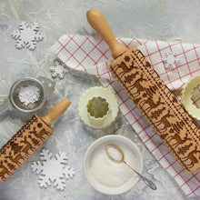 Load image into Gallery viewer, Christmas Embossing Rolling Pin

