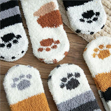 Load image into Gallery viewer, Winter Cat Claws Warm Sleep Floor Socks
