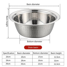 Load image into Gallery viewer, Multifunctional Stainless Steel Basin
