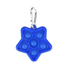 Load image into Gallery viewer, Mini Push Pops Bubble Sensory Toy Keychain (Star)
