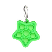 Load image into Gallery viewer, Mini Push Pops Bubble Sensory Toy Keychain (Star)
