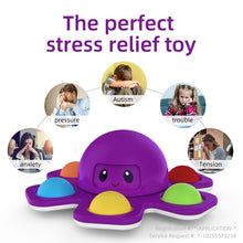 Load image into Gallery viewer, Reversible Octopus Spinner Pop it
