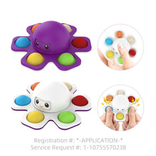 Load image into Gallery viewer, Reversible Octopus Spinner Pop it

