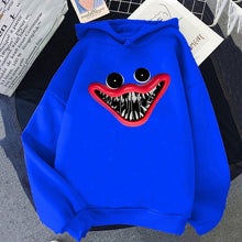 Load image into Gallery viewer, Blue Scary Hoodie
