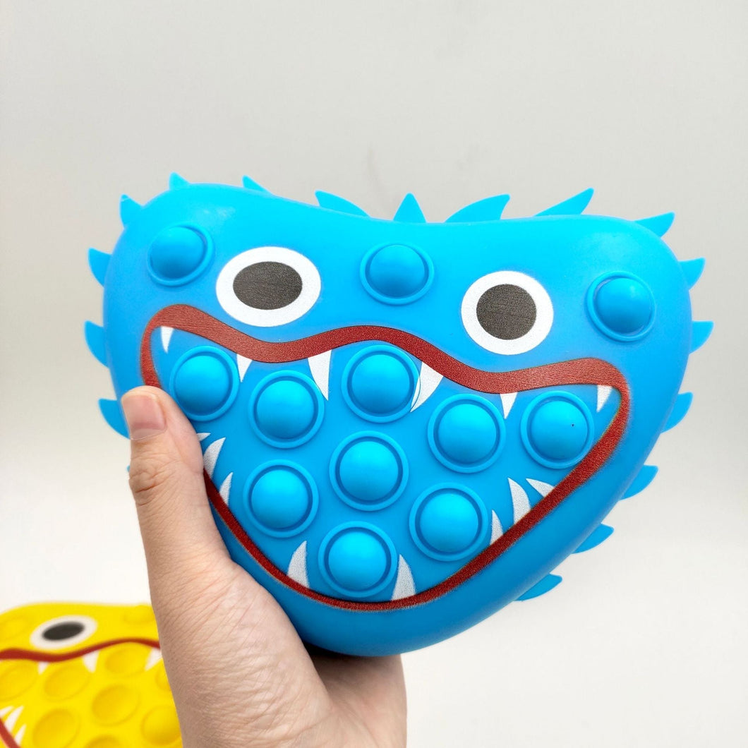 3D Blue Scary Pop It Fidget Toy