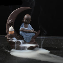 Load image into Gallery viewer, Monk On The Moon Incense Holder
