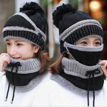 Load image into Gallery viewer, 3 In 1  Beanie Hat Scarf and Mask
