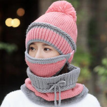 Load image into Gallery viewer, 3 In 1  Beanie Hat Scarf and Mask
