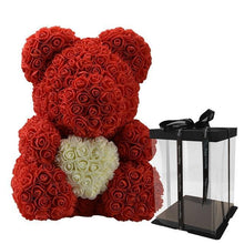 Load image into Gallery viewer, Rose Teddy Bear with Heart
