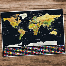 Load image into Gallery viewer, Scratch Off World Map Poster
